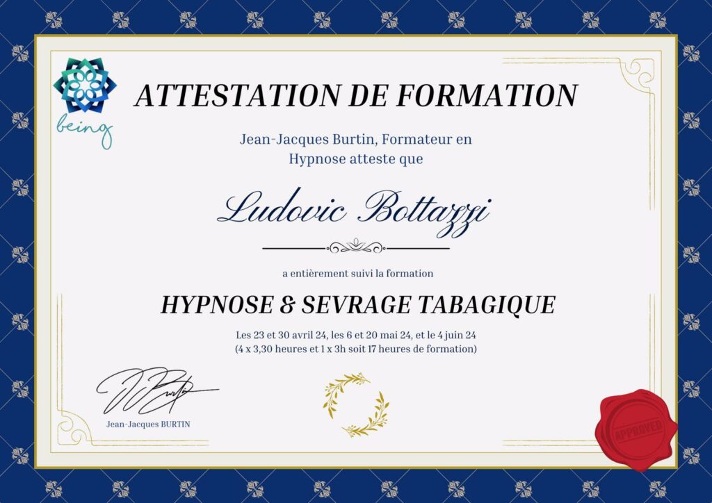 certification sevrage tabagique being antibes